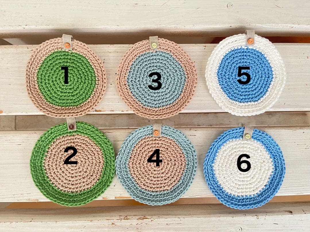 手編みコースター