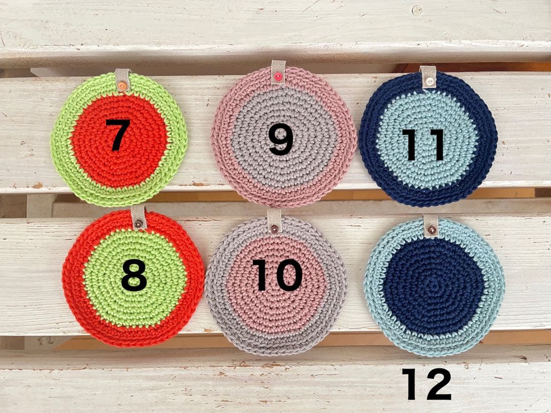 手編みコースター