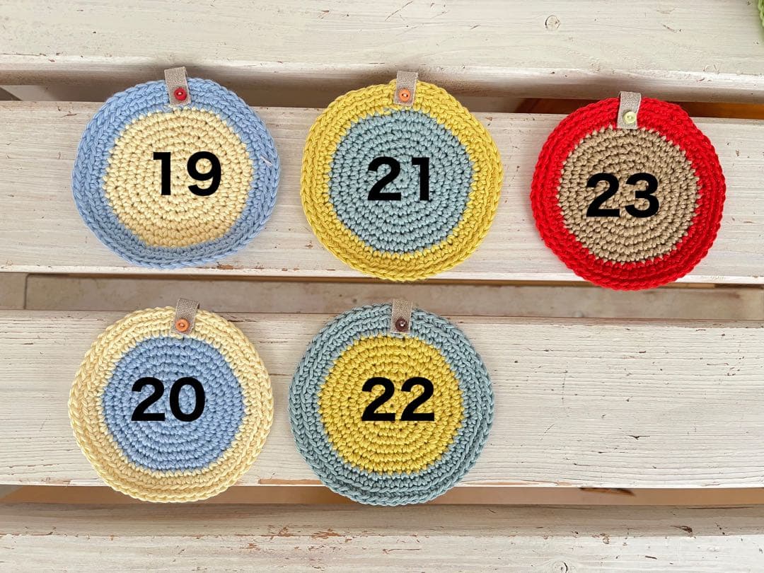 手編みコースター