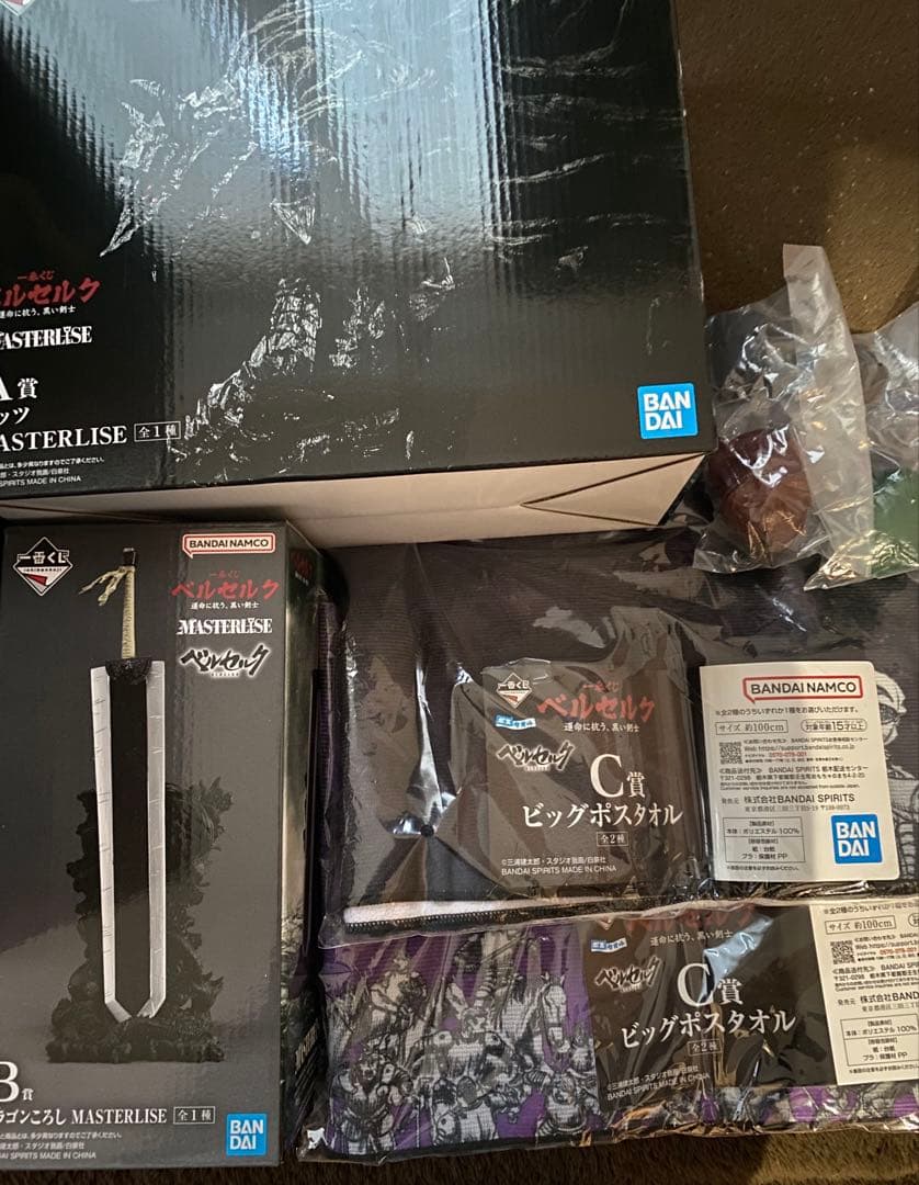 一番くじ ベルセルク 運命に抗う、黒い剣士　A賞B賞C賞2種D賞2種ラストワン