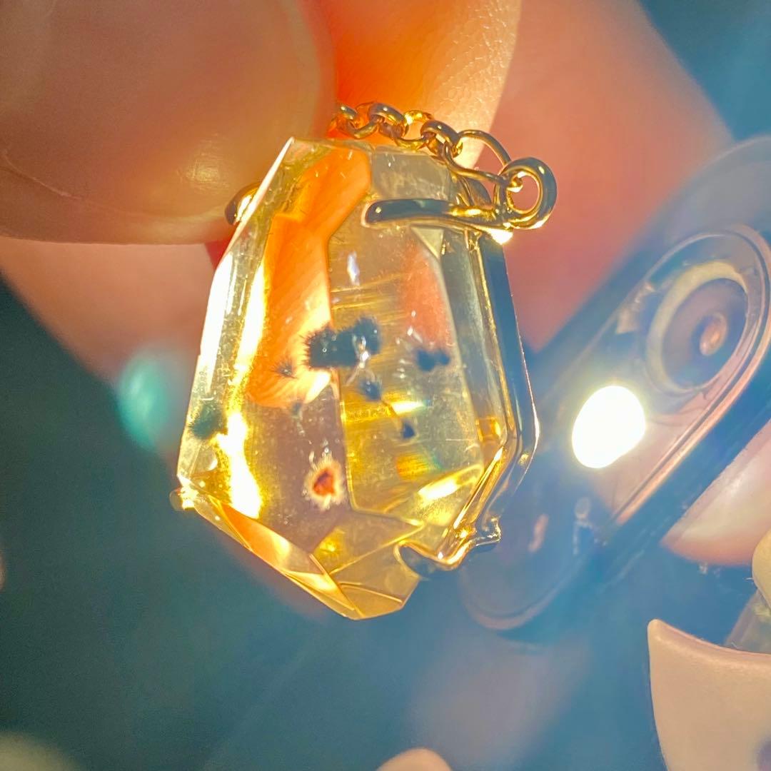 【新入荷‼︎オススメ♪】高品質ロマネサイトインシトリンネックレスS925 天然石