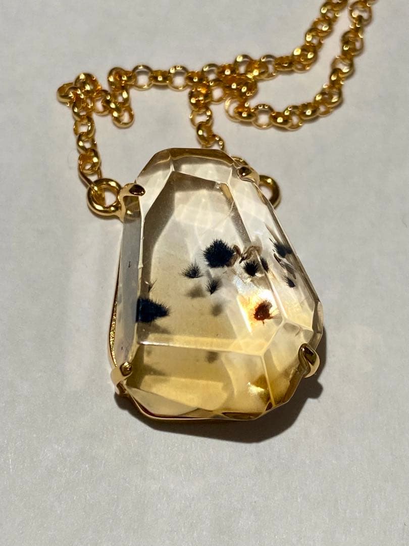 【新入荷‼︎オススメ♪】高品質ロマネサイトインシトリンネックレスS925 天然石