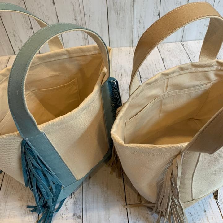 オーダー受付中*° フリンジトートバッグ ミニトート トートバッグ