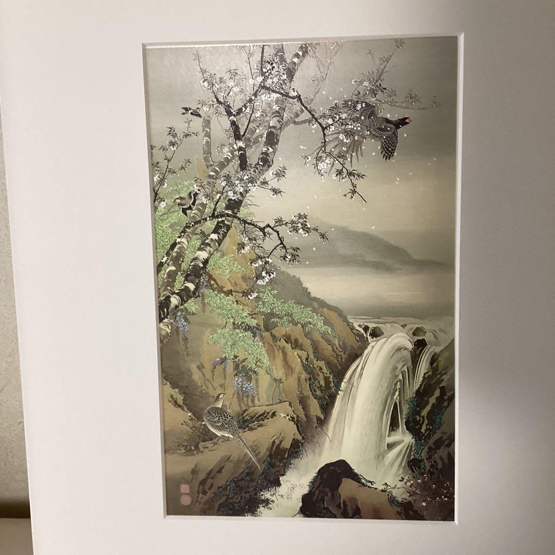 今尾景年　1990年作　凹版ザンメル刷り　彫刻【大浦博美】天理大附属図書館蔵