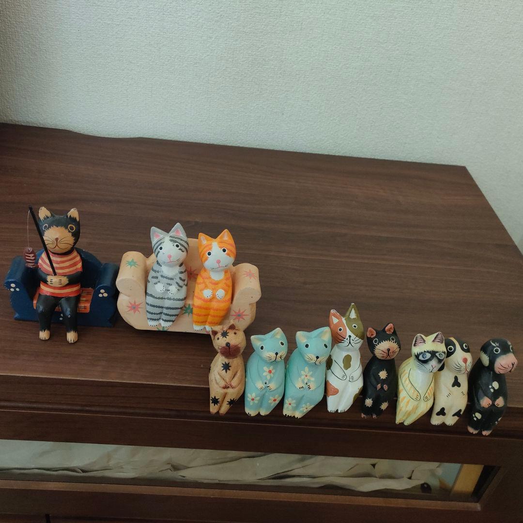 バリ島雑貨 腰掛け置物13アイテムセット