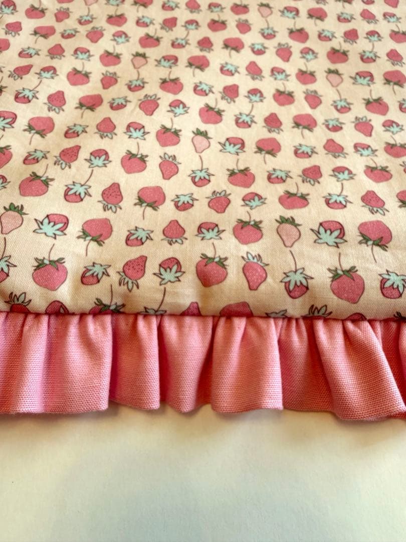 早い者勝ち　いちご　レッスンバック　体操着袋　ギンガムチェック　体操着袋