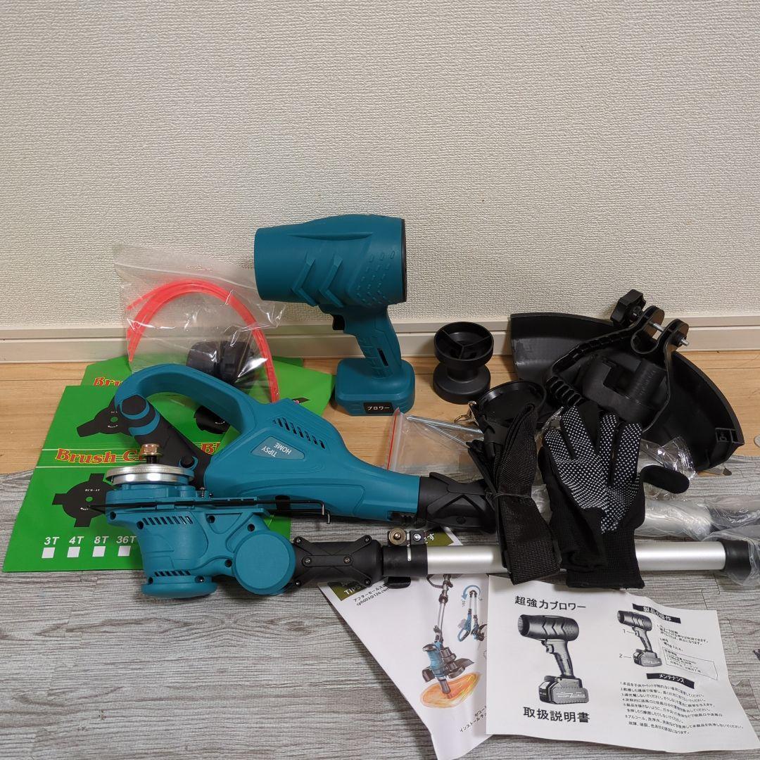 ☀️本体のみ☀️草刈り機 充電式 ブロワー付 18V 互換 刃幅23-25