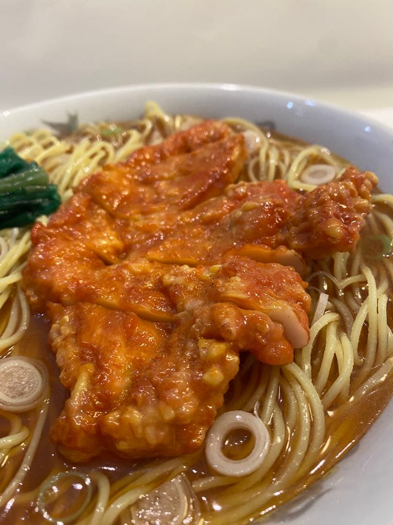 食品サンプル　パーコー麺　排骨麺