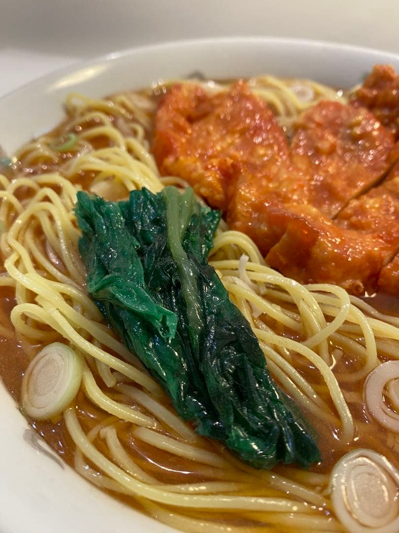 食品サンプル　パーコー麺　排骨麺