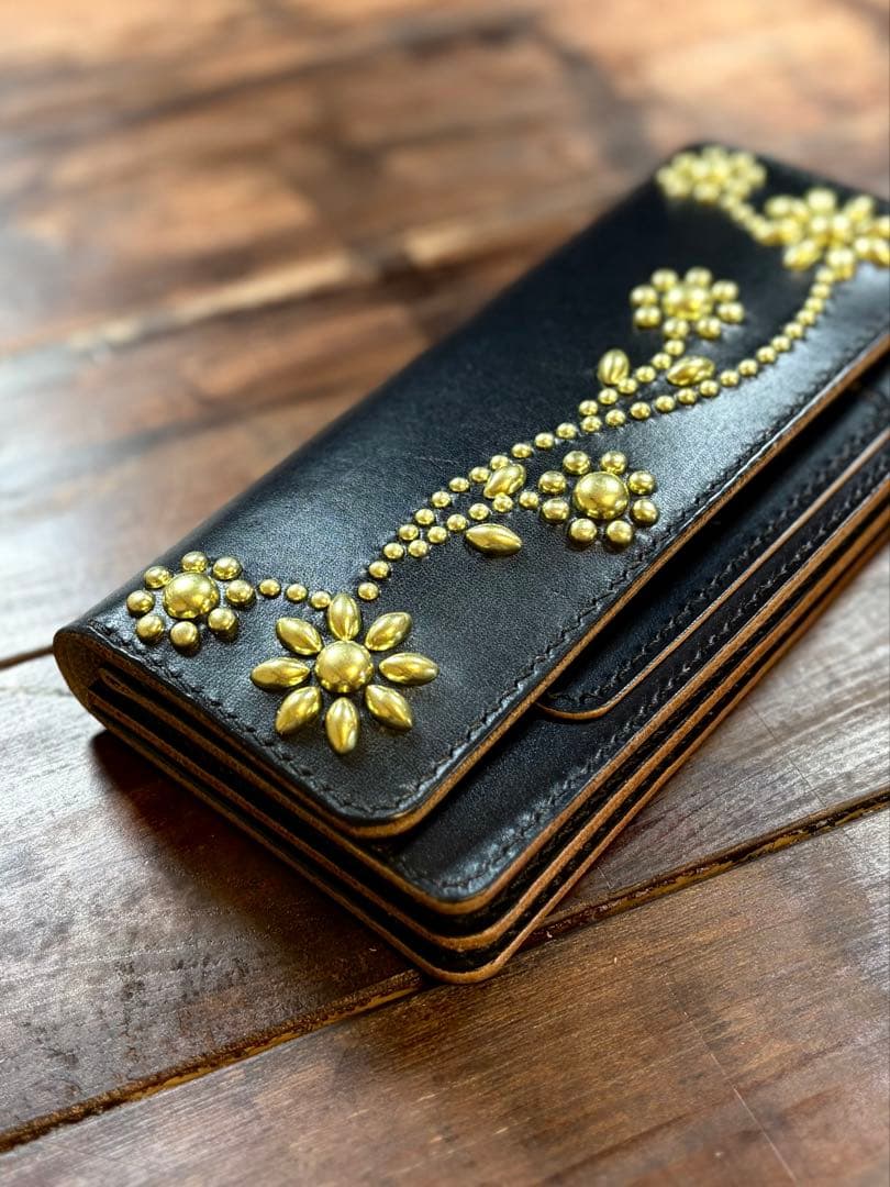 トラッカーウォレット TW-05 茶芯 スタッズカスタム