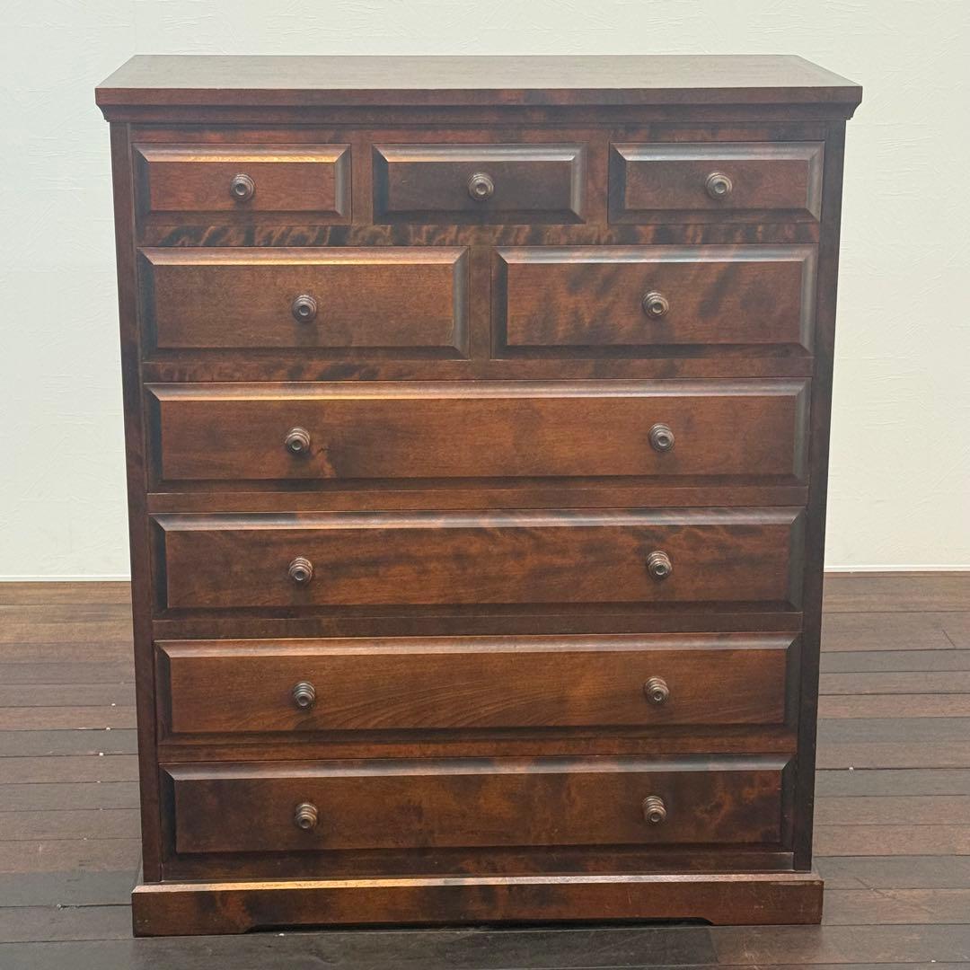 H21K42 北海道民芸家具 6段チェスト HM533 整理箪笥