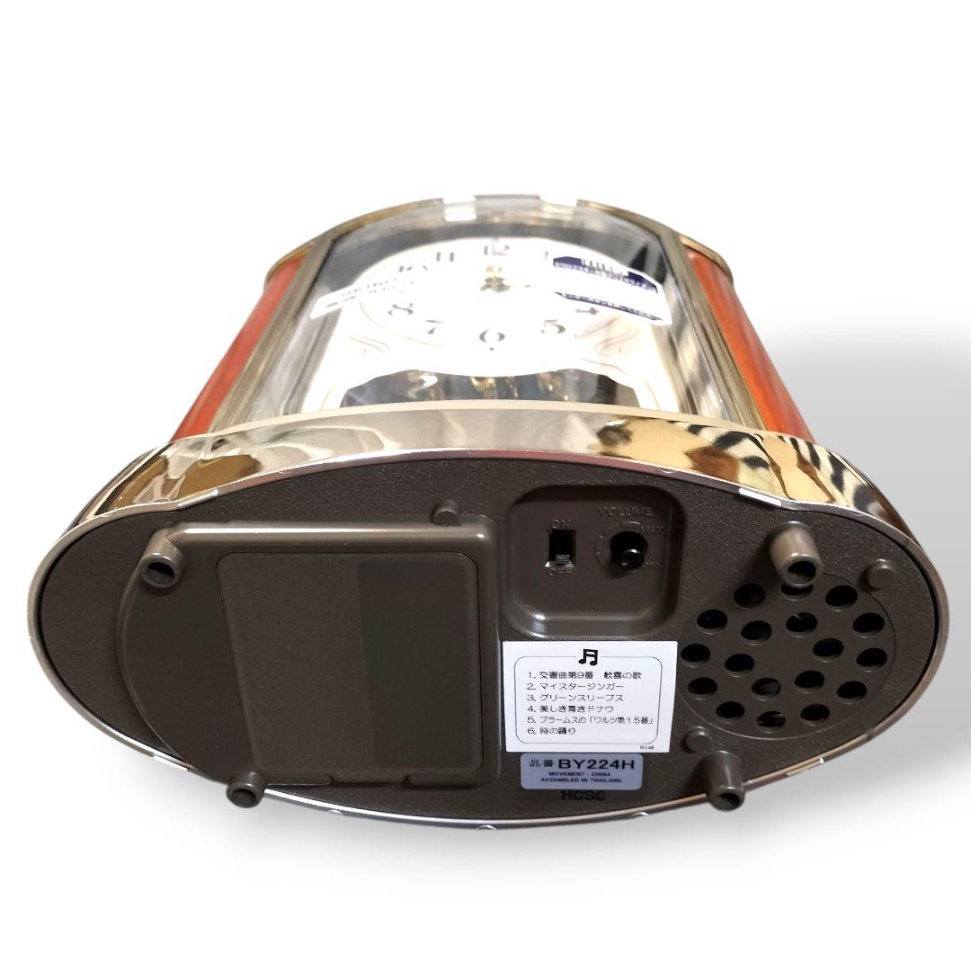 SEIKO/セイコー　BY224H 電波置時計　メロディ　回転飾り