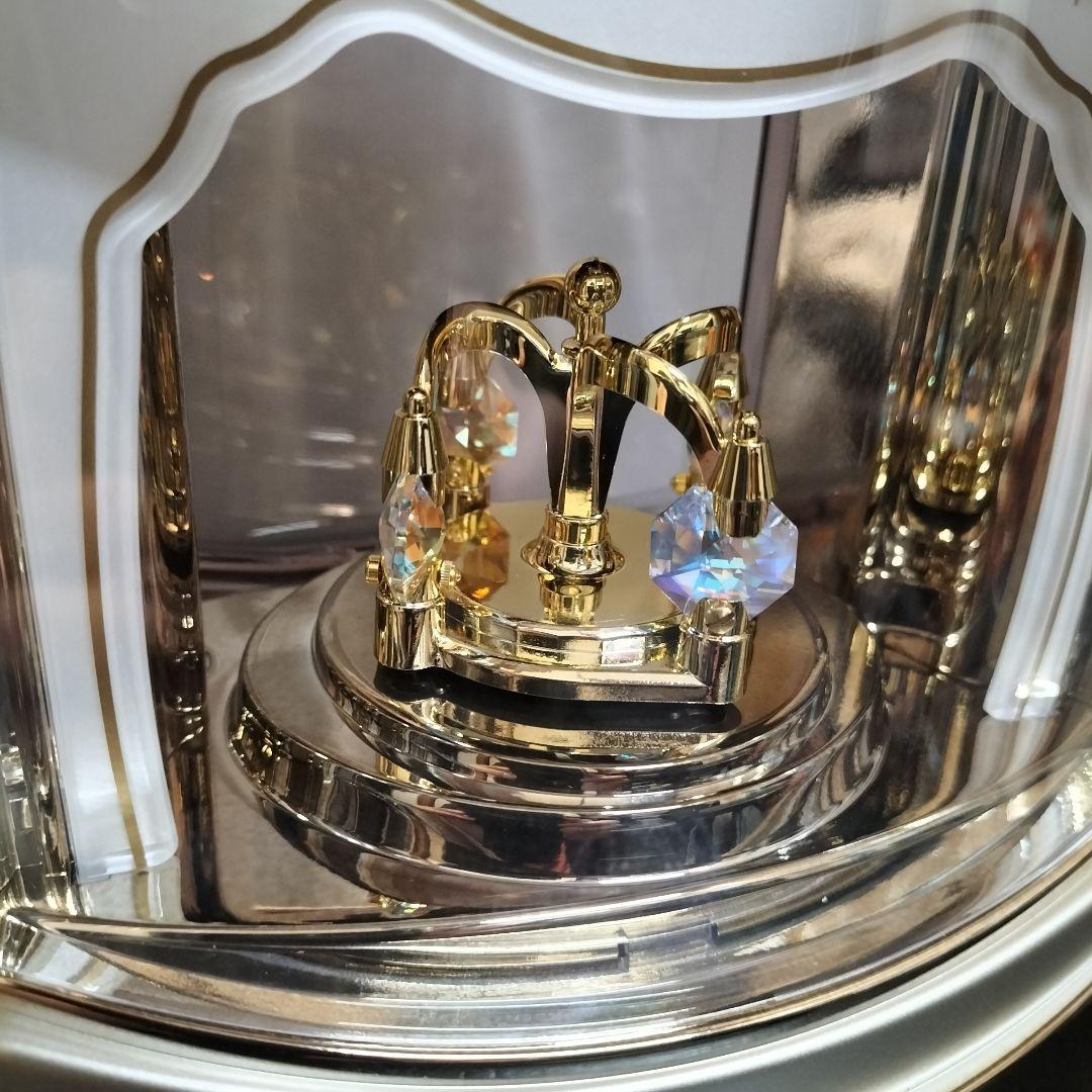 SEIKO/セイコー　BY224H 電波置時計　メロディ　回転飾り