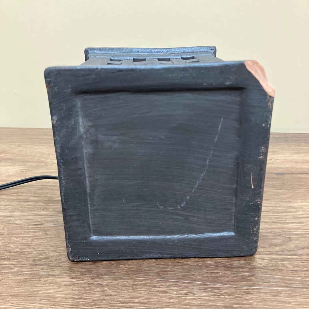 D-2 アンティーク調 陶器製 格子行燈（あんどん）風 置照明 ナイトランプ