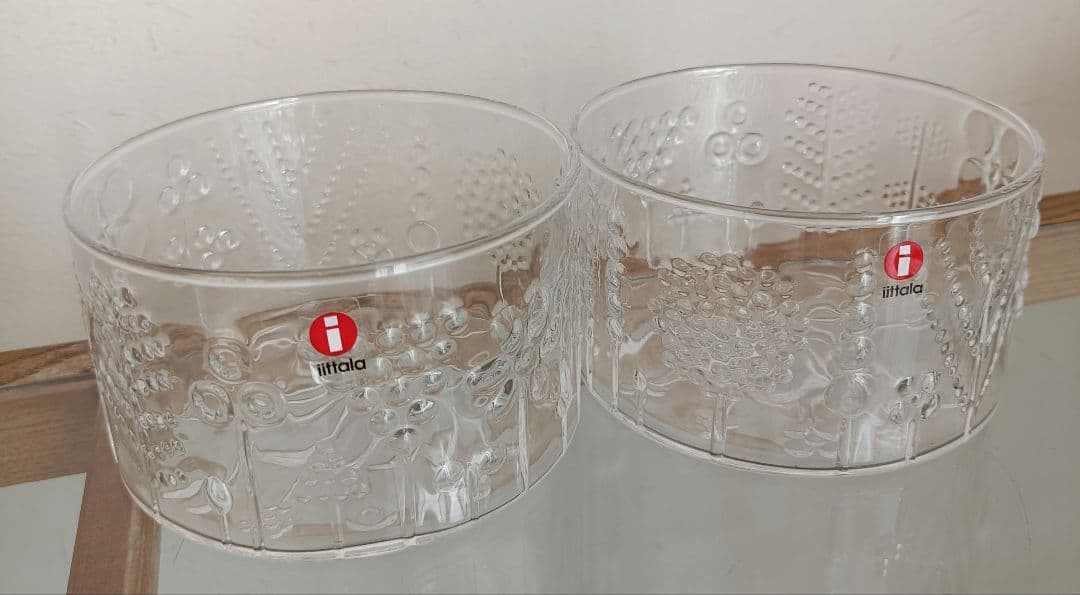 イッタラ フローラ ガラス ボウル 10cm 2個 クリア　北欧