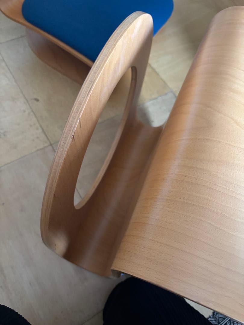 Verner Panton タタミチェア（青）二脚目