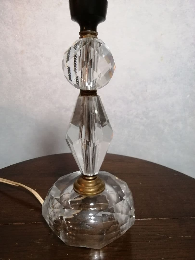 レトロ　美しいカットガラスのフロアスタンド