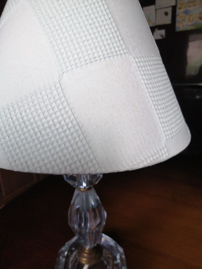 レトロ　美しいカットガラスのフロアスタンド