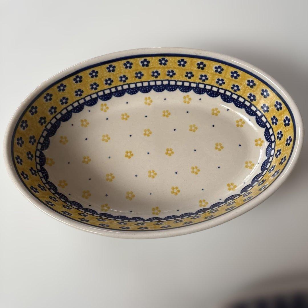 ポーリッシュポタリーオーバル・グラタン皿3点セット