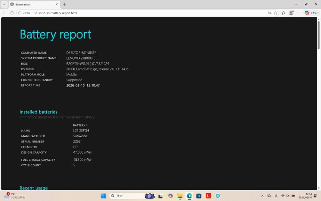 ThinkPad E14 Gen5 Ryzen7　7730U メモリ16GB