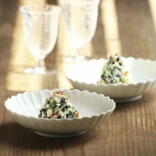 京都 たち吉 菊寿 白菊 菊割 白磁 菊割皿 中皿 深皿 銘々皿 五客揃