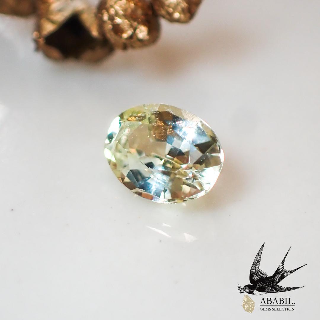 天然モンタナサファイア0.20ct【モンタナ州】★イエロー★照り良き