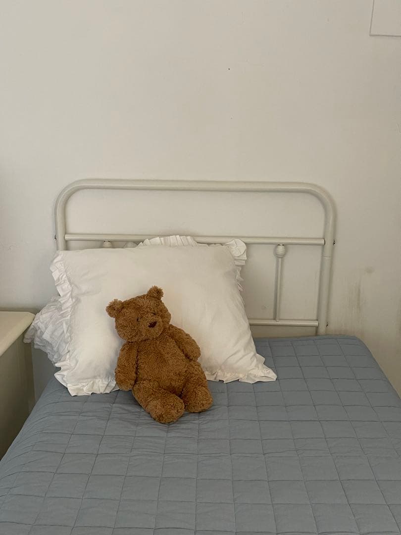 シングルベッドホワイト　マットレス付き大阪　引き取り限定