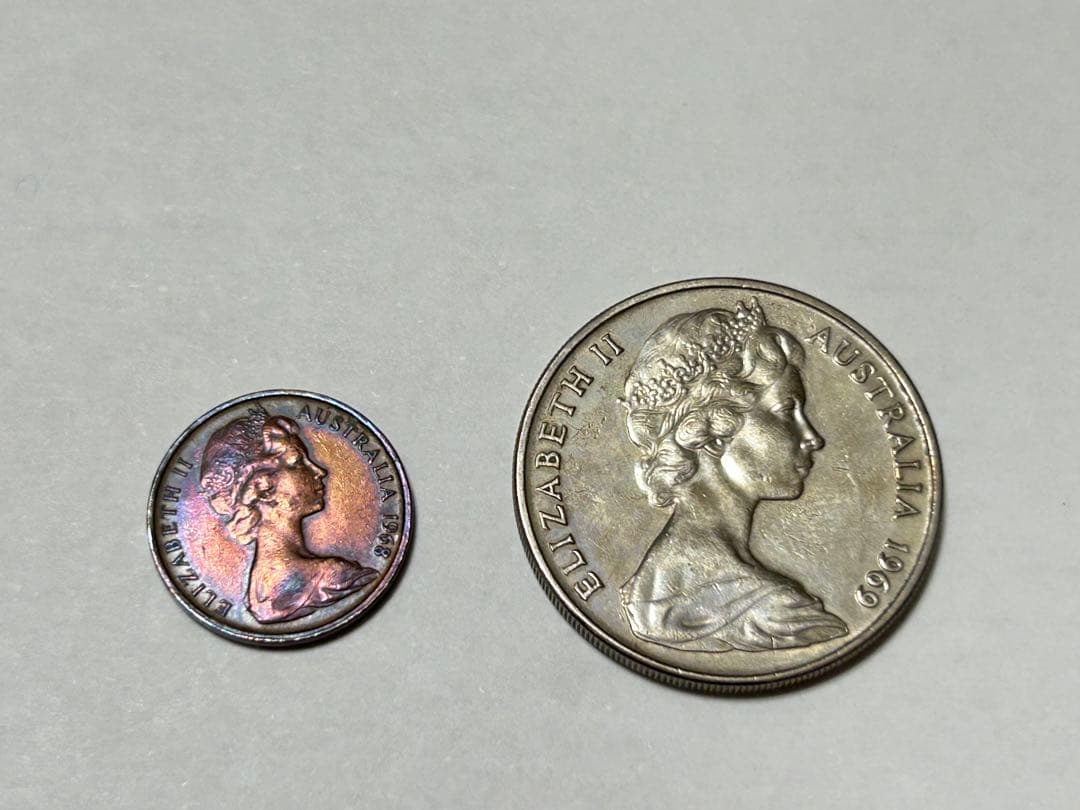 稀少1966 ～1997年 オーストラリアの貨幣10枚セット