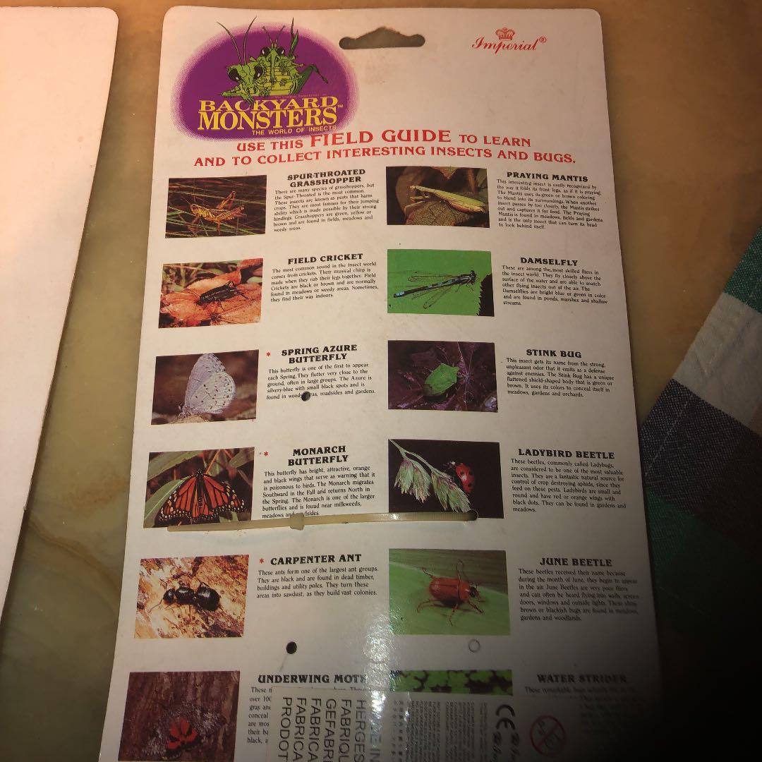 backyardMonsters1994レア 巨大昆虫 フィギュア 4種類