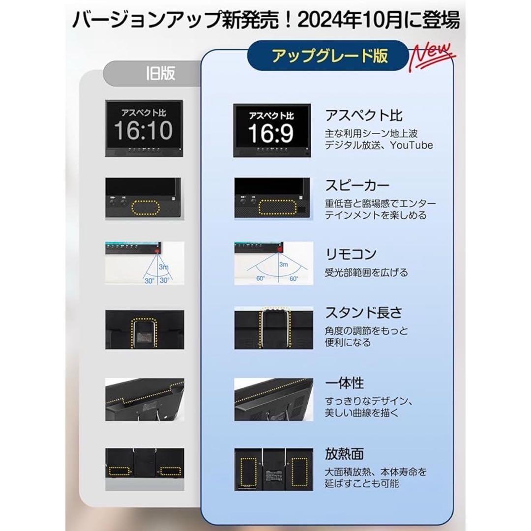ポータブルテレビ 小型テレビ tv ワンセグテレビ 地デジ 録画機能 3WAY