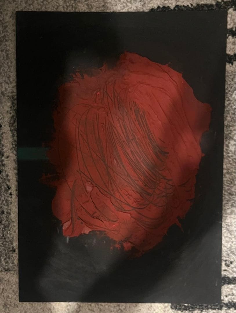 醜いバラ　抽象画　絵画　絵