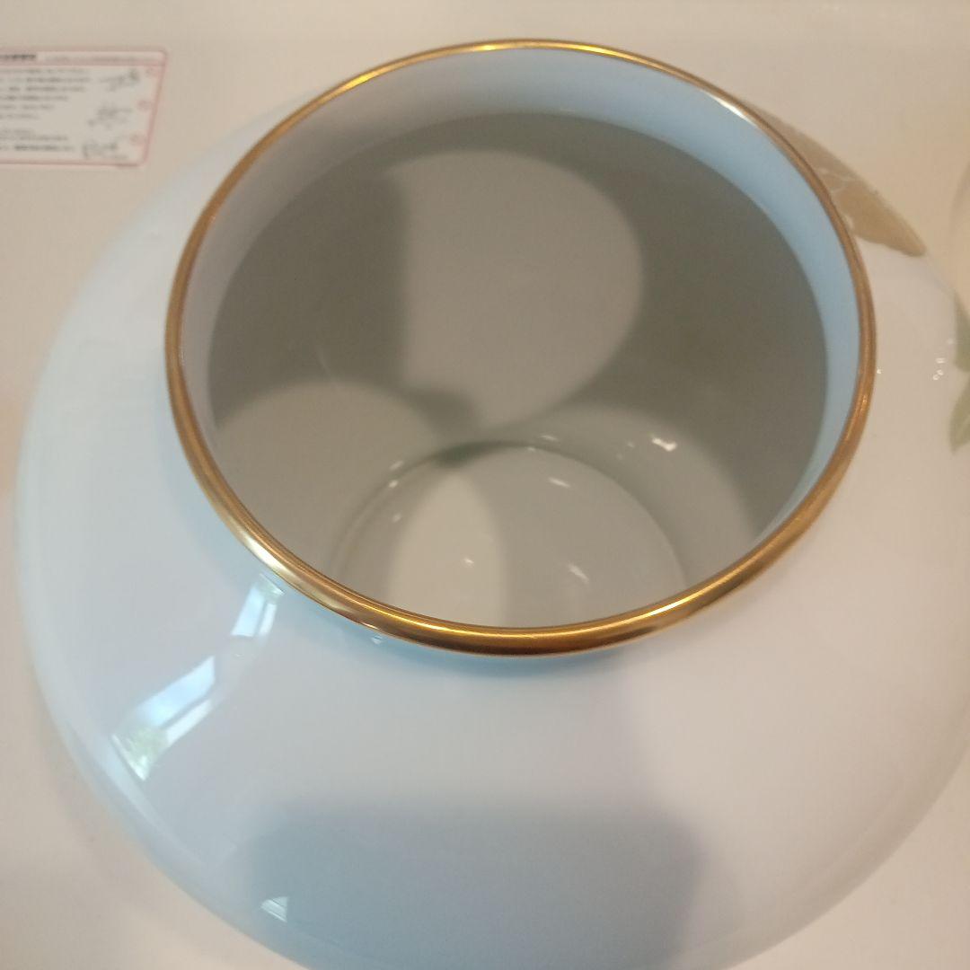 大倉陶園　金彩　牡丹花瓶　OKURA