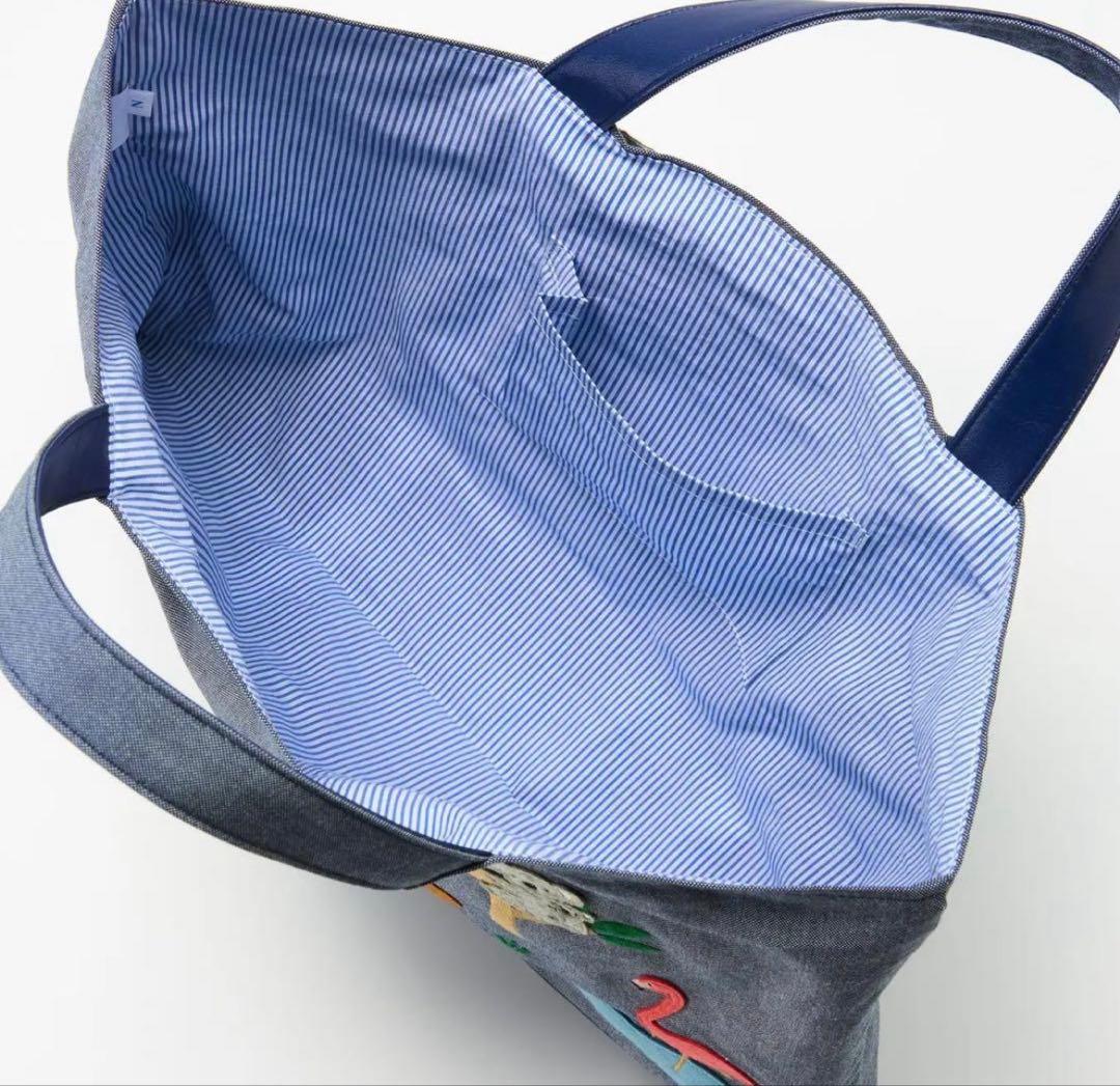 Ojizoo 動物刺繍 トートバッグ