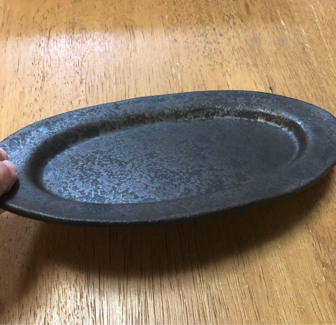 3/13日までお値下げ◎新品未使用☆安福由美子さん　錆オーバル皿