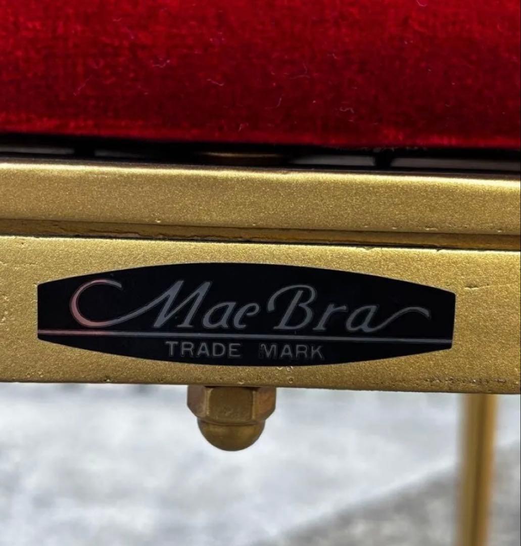 中古美品 Mae Bra アンティーク チェアレッドゴールド