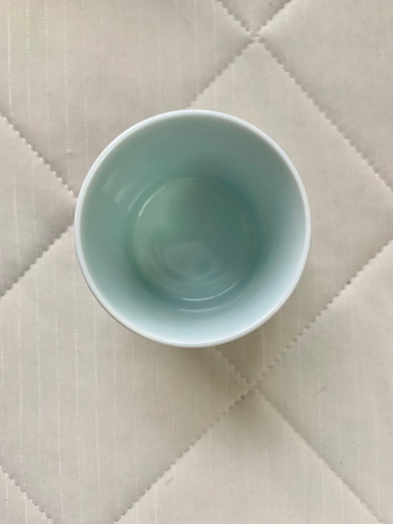 市川龍男　市川龍仙　色鍋島　野菜尽文猪口　焼酎カップ　ぐい呑　酒器