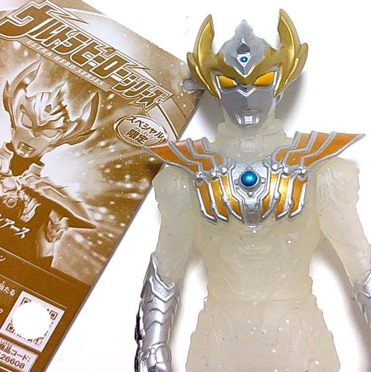 ★タグ完品★ウルトラマンタイガ フォトンアース クリア ソフビ☆タロウ ゼロ