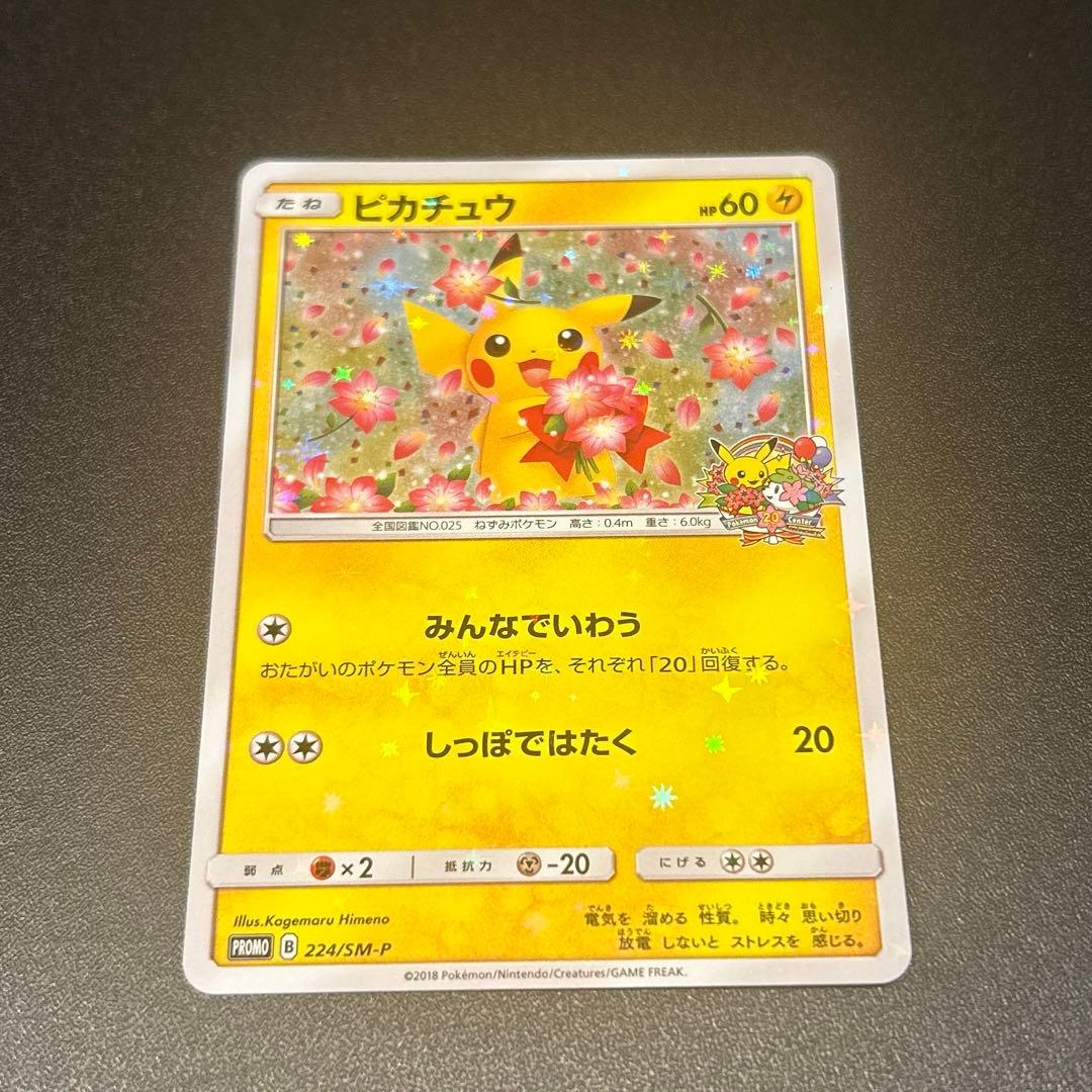ポケモンカード　ピカチュウ　みんなでいわう　プロモ　224/sm-p ポケカ