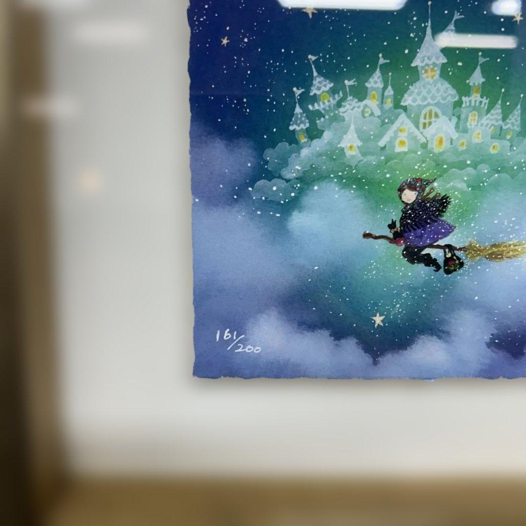 横山真弥　絵画　　魔女のおでかけ