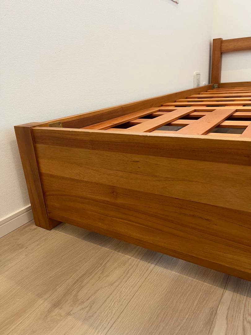 みっきー様 unico ウニコ　木製セミダブルベッドフレーム　引き出し付