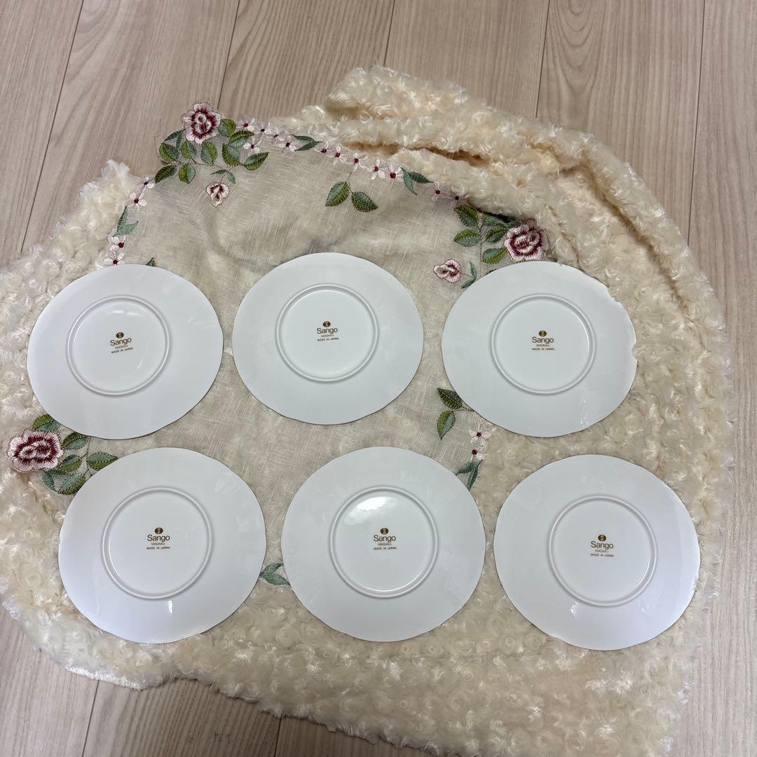 Sango 三郷陶器 MAGNA ディナープレート＆ケーキ皿豪華セットサーバー付