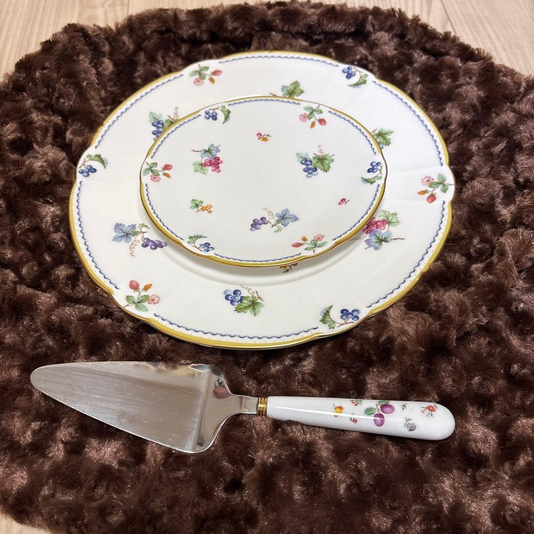 Sango 三郷陶器 MAGNA ディナープレート＆ケーキ皿豪華セットサーバー付