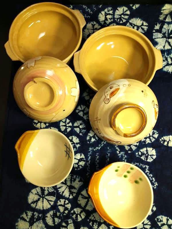 ♥30日までの発送特別値下げ限定⬛１人土鍋4鍋とんすい4皿特別セット