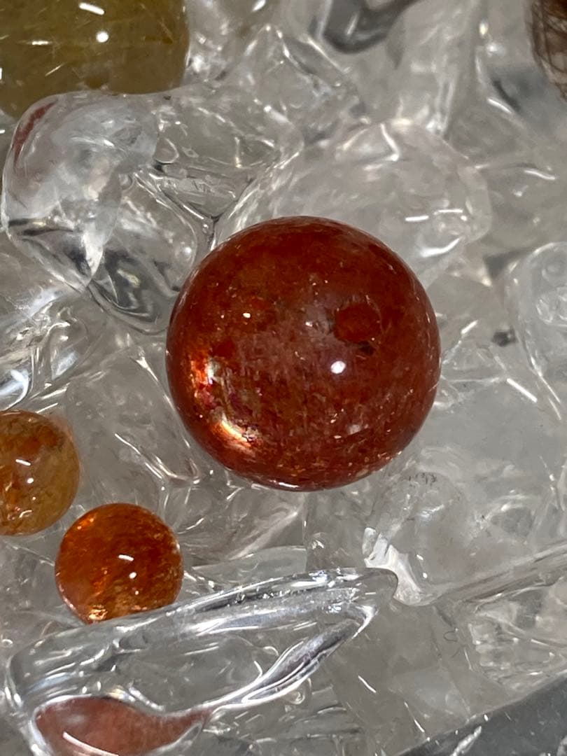 天然石　パワーストーン　ルチルクォーツ　等々12粒セット