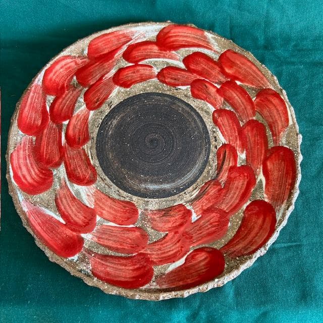 沖縄　やちむん　8.5寸皿　大皿　プレート　希少　入手困難