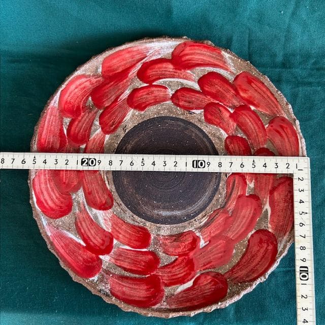 沖縄　やちむん　8.5寸皿　大皿　プレート　希少　入手困難
