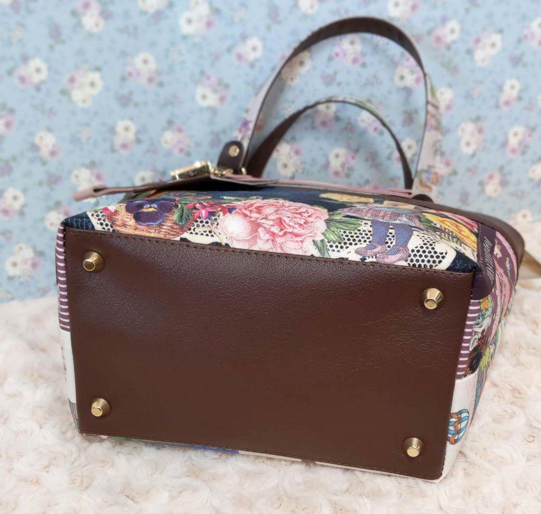 ジョリーフルール　コラコラ&テイラー　バッグチャーム付トート