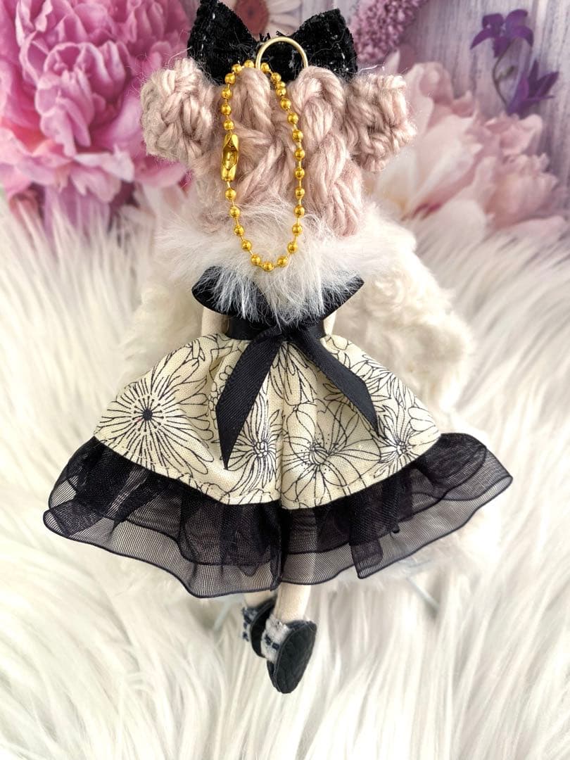 みえりん♥さん専用❤️ブラック＆ホワイト❤️ドールチャーム❤️ハンドメイド