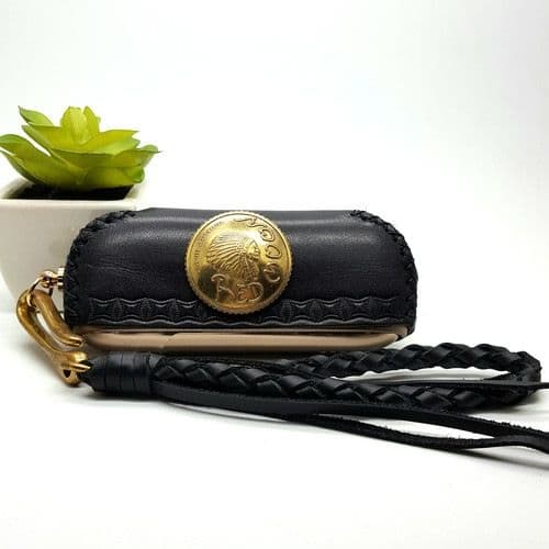 b94 ILUMAイルマ対応★ハンドメイドアイコス3duoインディアン黒121