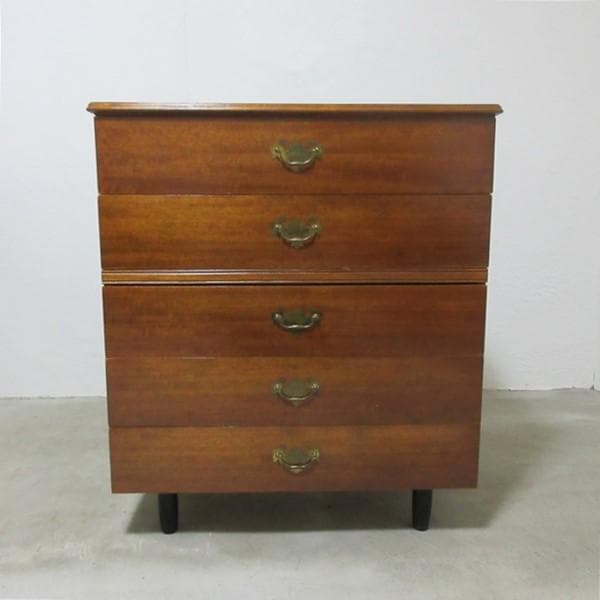 イギリス ビンテージ 家具 チェスト ドロアーズ 5段引き出し 英国 6029e